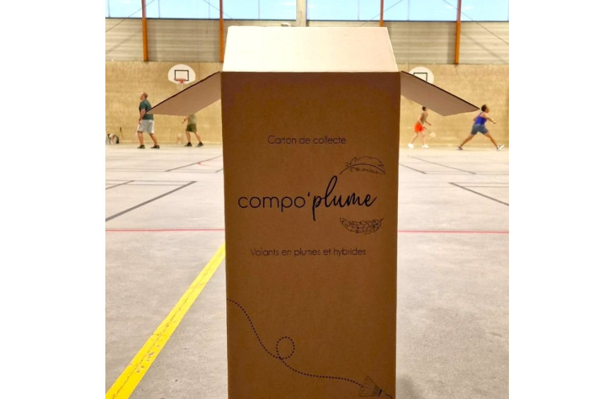 Recyclez vos volants de badminton avec compo'plume